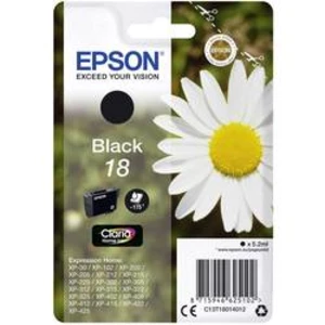Epson originální ink C13T18014012, T180140, black, 5, 2ml, Epson Expression Home XP-102, XP-402, XP-405, XP-302