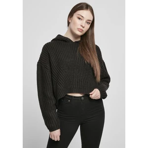 Ladies Oversized Hoody Sweater Black