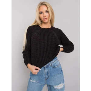 RUE PARIS Classic black sweater