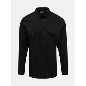 Čierna slim fit košeľa Jack & Jones Parma