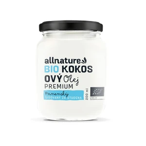 Allnature BIO kokosový olej Premium 200 ml