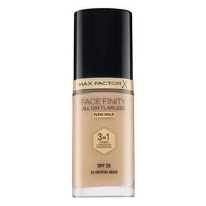 Max Factor Facefinity All Day Flawless dlhotrvajúci make-up SPF 20 odtieň 33 Crystal Beige 30 ml