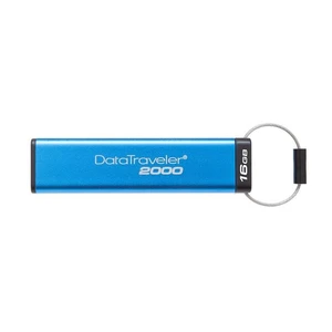 USB kulcs Kingston DataTraveler 2000, 16GB, AES 256-bit titkosított, USB 3.1 - sebesség 120MB/s (DT2000/16GB)