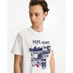 Pepe Jeans Miles Triko Bílá