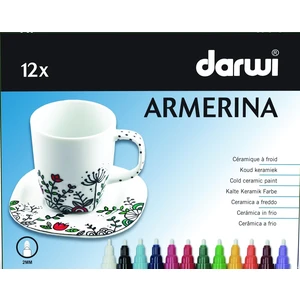 DARWI ARMERINA fixy na porcelán bez vypalování sada 12 x 6 ml [Kreativita, Výtvarné Potřeby]