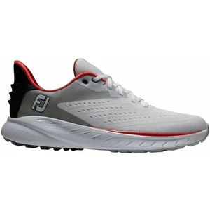 Footjoy Flex XP Mens Golf Shoes Alb/Negru/Roșu 44,5