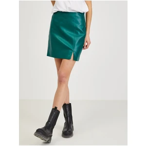 Green Women's Leatherette Skirt ORSAY - Ladies