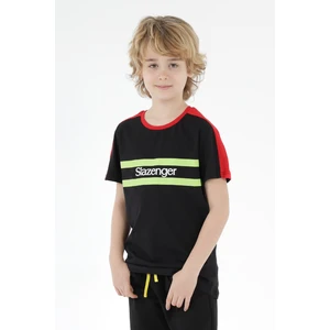 Slazenger Pat Boys' T-shirt Black