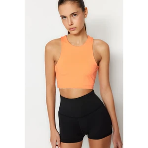 Trendyol Apricot Medium Support/Shaping Halter Neck Sports Bra