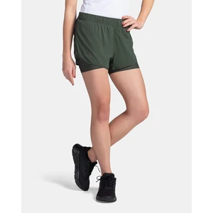 Women's running shorts Kilpi BERGEN-W Dark green