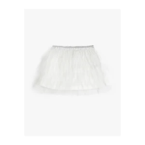 Koton Tutu Skirt with Elastic Waist, Layered Lined.