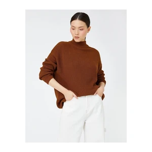 Koton Stand-Up Collar Oversized Sweater