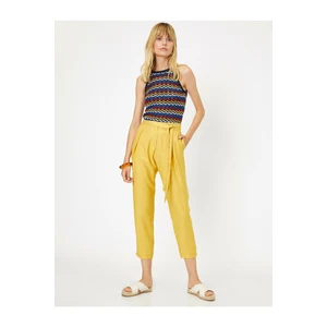 Koton Pants - Yellow - Carrot pants