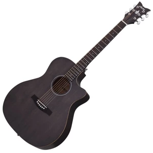 Schecter Deluxe Acoustic Satin SeeThru Black