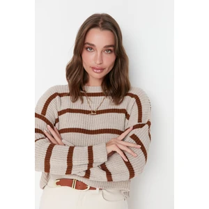 Trendyol Sweater - Beige - Regular fit