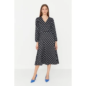 Trendyol Polka Dot Midi Woven Dress