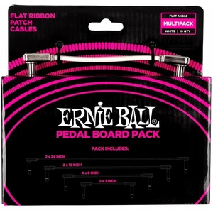 Ernie Ball P06387 Biela Zalomený - Zalomený