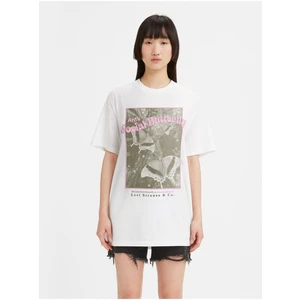 Levi's White Women's Oversize T-Shirt Levi's® Antisocial - Women