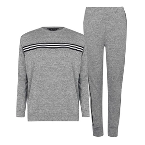 Miso Tape csíkos felső és Joggers melegítő Loungewear Co Ord Set