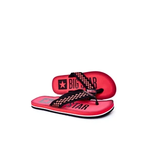 Men's Slippers Flip-Fops Big Star HH174811 Red