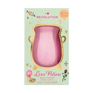 I Heart Revolution Bath Fizzer Love Spells koupelová bomba s granátovým jablkem a fíkem 90 ml