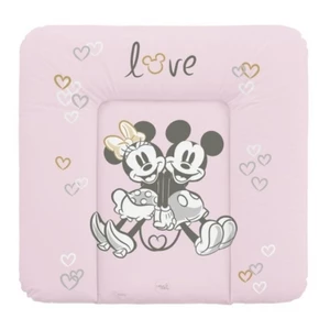 CEBA Podložka prebaľovacia mäkká na komodu (75x72) Disney Minnie & Mickey Pink