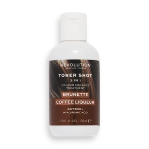 Revolution Haircare Toner Shot Brunette Coffee Liquer vyživující tónovací maska 3 v 1 odstín Brunette Coffee Liquer 100 ml