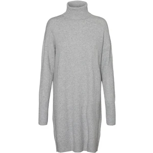 Vero Moda Dámske šaty VMBRILLIANT 10199744 Light Grey Melange L