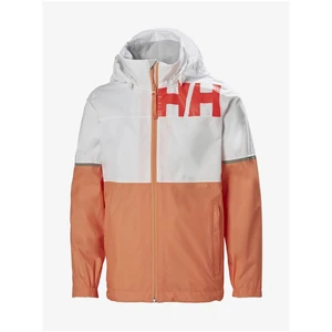 Bílo-meruňková holčičí lehká bunda HELLY HANSEN - Holky