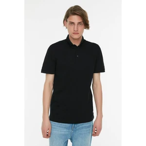 Trendyol Black Men's Slim Fit Polo Neck T-shirt