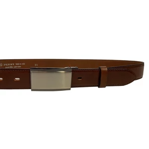 Penny Belts Pánsky kožený spoločenský opasok 35-020-4PS-48 brown 100 cm