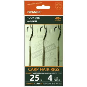 Life orange návazce carp hair rigs s2 14 cm 3 ks - 4 25 lb