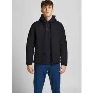 Black Quilted Jacket Jack & Jones Puffer - Men's