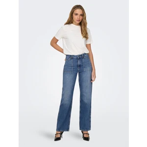 Blue women's wide jeans JDY Maya - Women