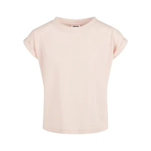 Girls' Organic Shoulder Extended T-Shirt - Pink