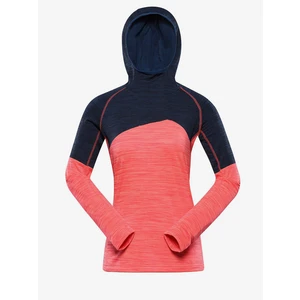 Women's quick-drying sweatshirt ALPINE PRO GORFA neon coral