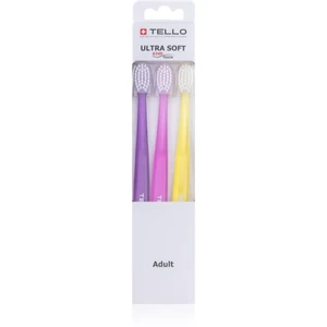 TELLO 6240 Ultra Soft 3pack zubní kartáček 3 ks