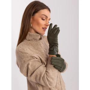 Khaki Elegant Women's Gloves