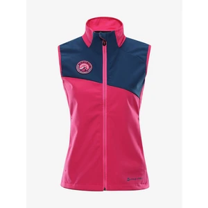 Women's softshell vest ALPINE PRO WERSA cabaret