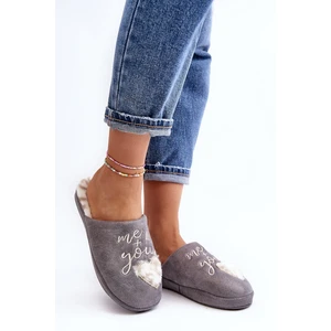 Women's Shiny Slippers Grey Geraja