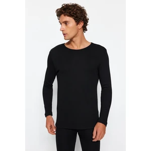 Trendyol Black Men's Crew Neck Long Sleeve Thermal Underwear