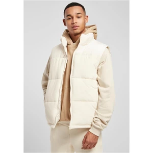 Corded vest whitesand