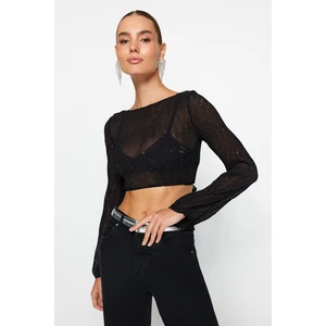 Trendyol Black Shimmer Blouse