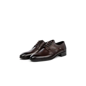 Ducavelli Sace Genuine Leather Men's Classic Shoes, Derby Classic Shoes, Lace-Up Classic Shoes.