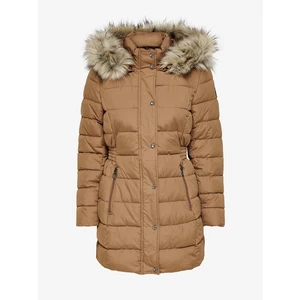 Women's Quilted Coat Brown ONLY New Luna - Women