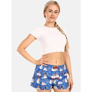 Women's shorts Styx art classic rubber Christmas snowmen