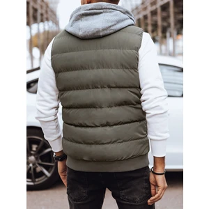 Men's Dark Grey Quilted Dstreet Vest