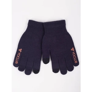 Yoclub Kids's Gloves RED-0245C-AA5E-006 Navy Blue