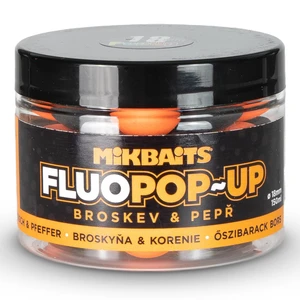 Mikbaits plovoucí boilie fluo broskev pepř 150 ml - 18 mm