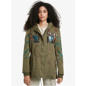 Khaki Women's Lightweight Jacket Desigual Flix - Women